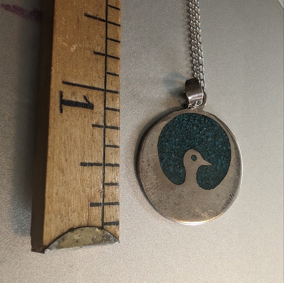 Phoenix/Thunderbird silver pendant - Picture 4 of 4